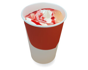 シェイク/甘い飲み物/クリーム/ピーチドリンク