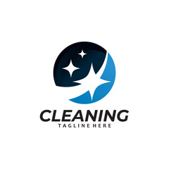 cleaning logo icon vector isolated