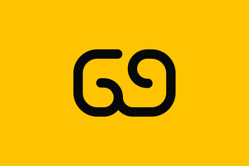 Minimal Innovative Initial GN logo and NG logo. Letter GN NG creative elegant Monogram. Premium Business logo icon. Black color on background