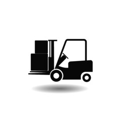 Forklift icon with shadow