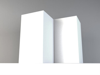 Realistic A4 Bifold Brochure Preview Scene Mockup