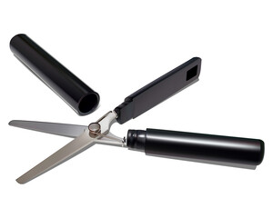 ハサミ/携帯型のスマートなハサミ/背景は透明