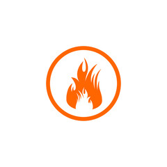 fire flames icon vector symbol illustrations isolated white background