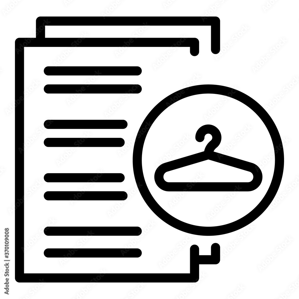 Poster Cleaning order service icon. Outline cleaning order service vector icon for web design isolated on white background