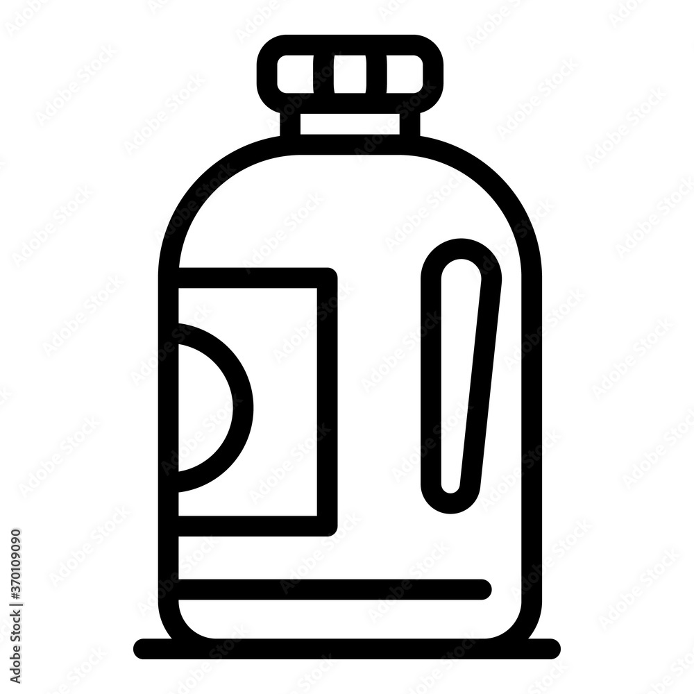 Poster cleaning solution icon. outline cleaning solution vector icon for web design isolated on white backg