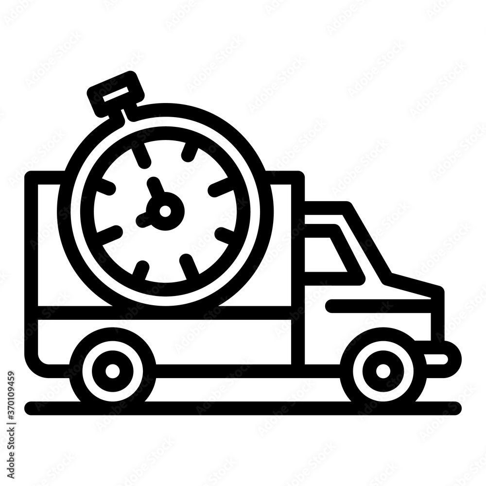 Poster fast cleaning service icon. outline fast cleaning service vector icon for web design isolated on whi
