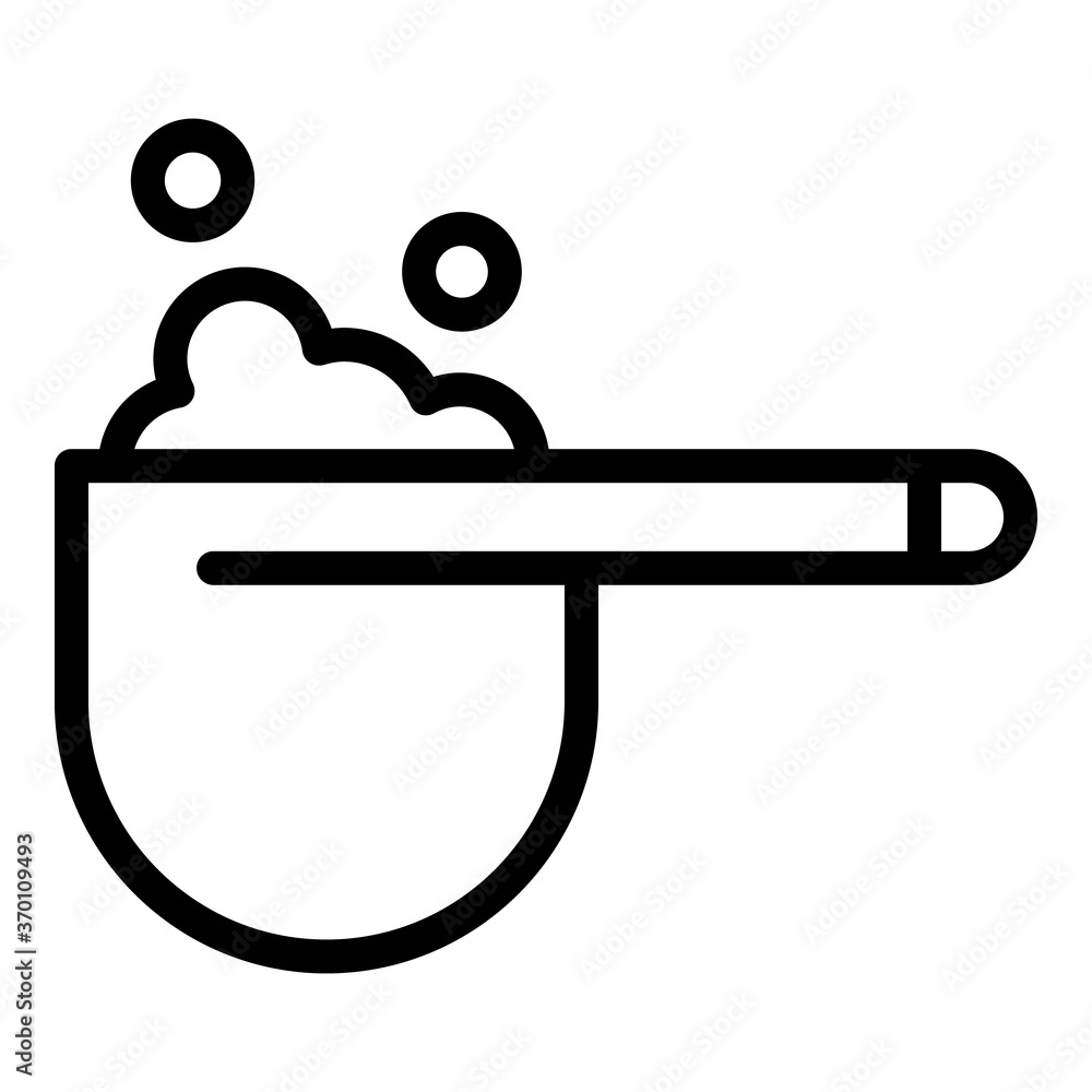 Poster cleaning foam icon. outline cleaning foam vector icon for web design isolated on white background