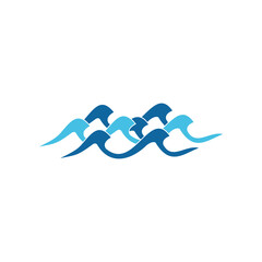 water icon water wave vector symbol isolated illustrations white background
