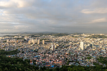 mokpo city sunset view