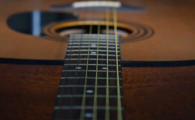 Fototapeta premium The guitar is a music player with good sound.