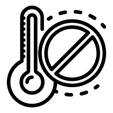 recommend clip art: Cold wash icon. Outline cold wash vector icon for web design isolated on white background