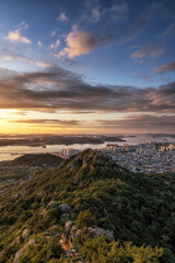 Yudalsan mountain sunset