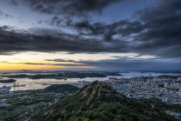 Yudalsan mountain sunset