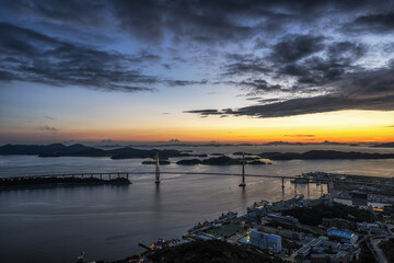 Mokpo Bridge after Sunset