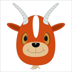 animals face drawing in cartoon vector