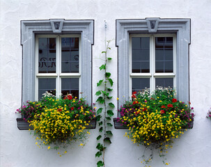 window with flowers 