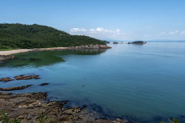 Fototapeta na wymiar Jindo summer ocean view