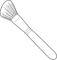 Makeup brush for blush