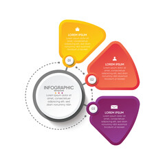 Presentation business abstract background infographic template