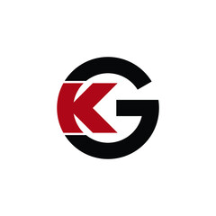 Letter KG monogram logo icon design - obrazy, fototapety, plakaty