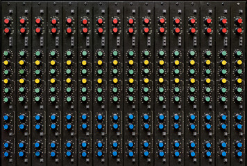 Antique sound mixing console