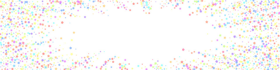 Festive indelible confetti. Celebration stars. Col