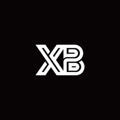 XB monogram logo with abstract line
