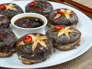 Korean food : Pyogobeoseotjeon. Korean ritual food usually eaten on holidays.