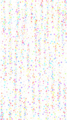 Festive radiant confetti. Celebration stars. Color