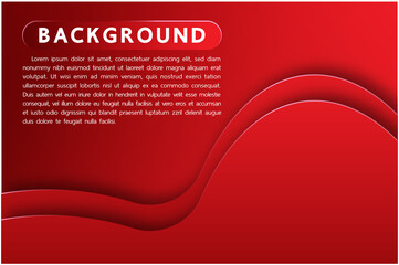 Red background vector lighting effect graphic for text and message board design infographic.