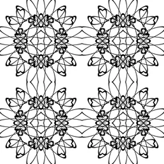 Tuinposter Design seamless decorative pattern © amicabel