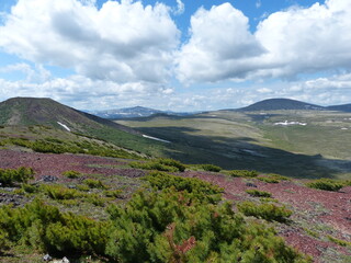 mountain landscape with blue sky