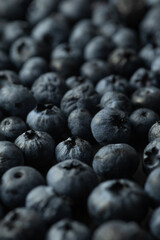 Heidelbeeren auf Schiefer Close-up
