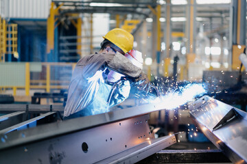 worker working in factory