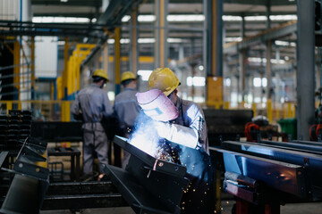 worker working in factory