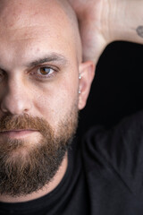 portrait of a man in the studio