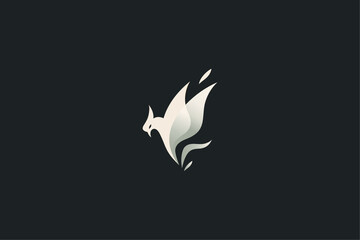 Flat minimal logo for your company