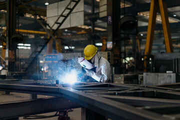 worker working in factory