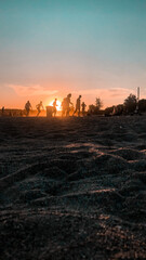 sunset at the beach Leipzig
