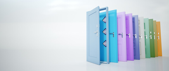 Multicolored Doors choice.