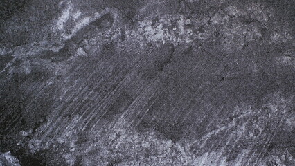 
Black and white spots of paint on a sheet of paper