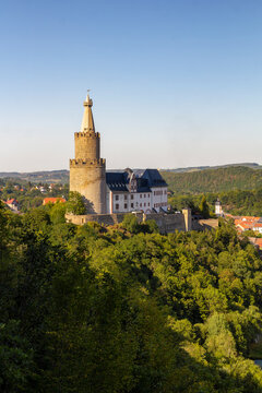 Blick zur Osterburg Weida, Th&uuml;ringen