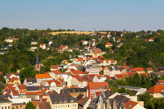Blick &uuml;ber Weida in Th&uuml;ringen