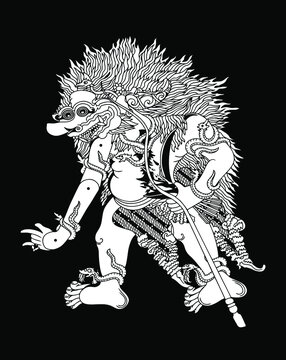 the illustration puppet buto geni