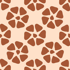 Giraffe fur seamless pattern, tropical animal skin texture.