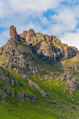 Obraz premium A landscape in the italian Alps, the Dolomiti mountains.