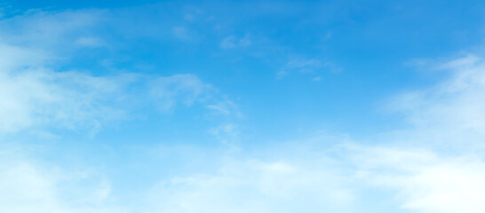 blue sky with beautiful natural white clouds	
