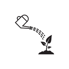 Watering can icon vector