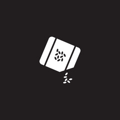 Sow Seed Pack icon. Vector illustration style is a flat iconic sow seed pack symbol with black orange red green blue color versions. Designed for web apps and software interfaces.