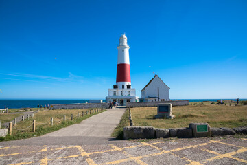 Fototapeta na wymiar Portland Bill Lighthouse, Isle of Portland, Dorset, UK